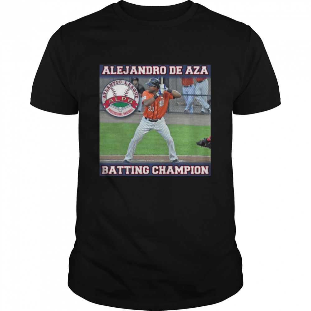 Limited Editon Atlantic League Professional Baseball Alejandro De Aza Batting Champions Shirt 