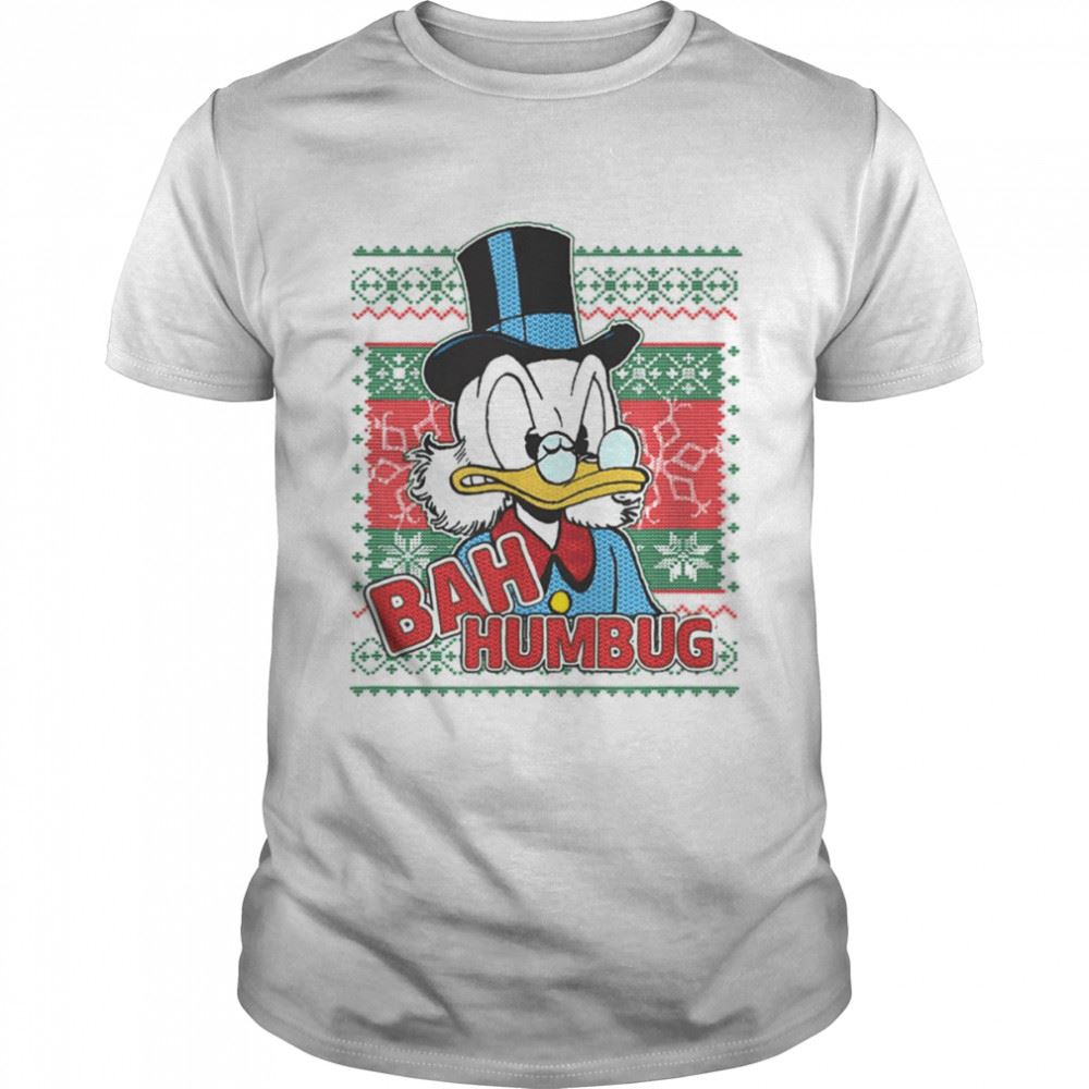 Interesting Bah Humbug Duck Cartoon Funny Christmas Shirt 