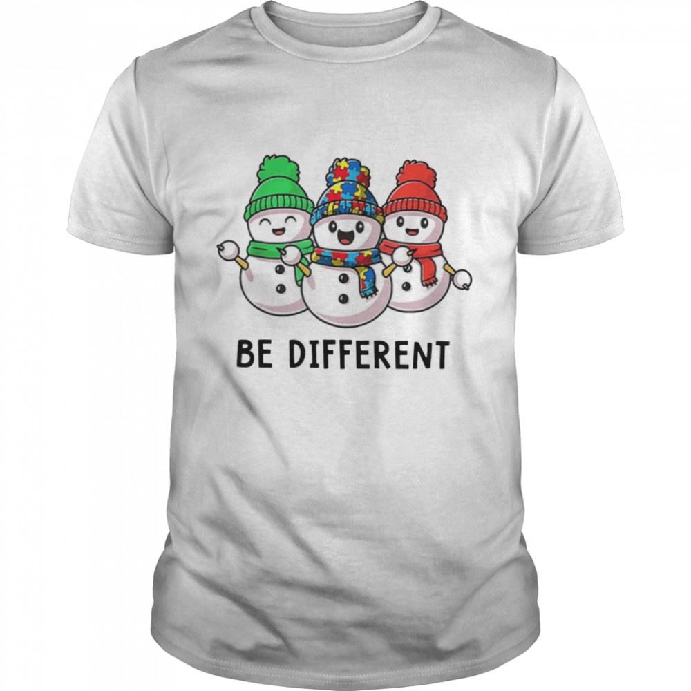 Promotions Be Different Puzzle Snowman Christmas Shirt 