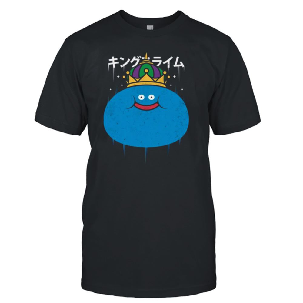 Happy Blue Design Dragon Quest The King Slime Monster Shirt 