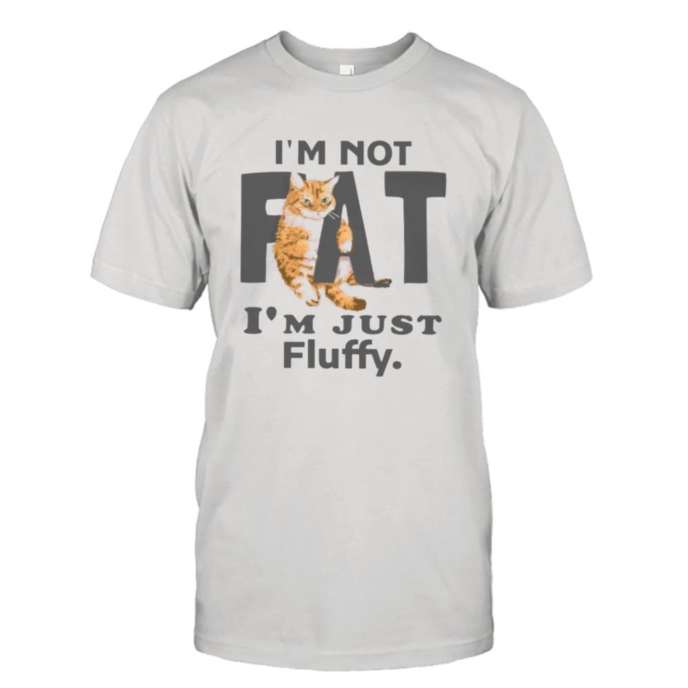 Awesome Cat Im Not Fat Im Just Fluffy T-shirt 