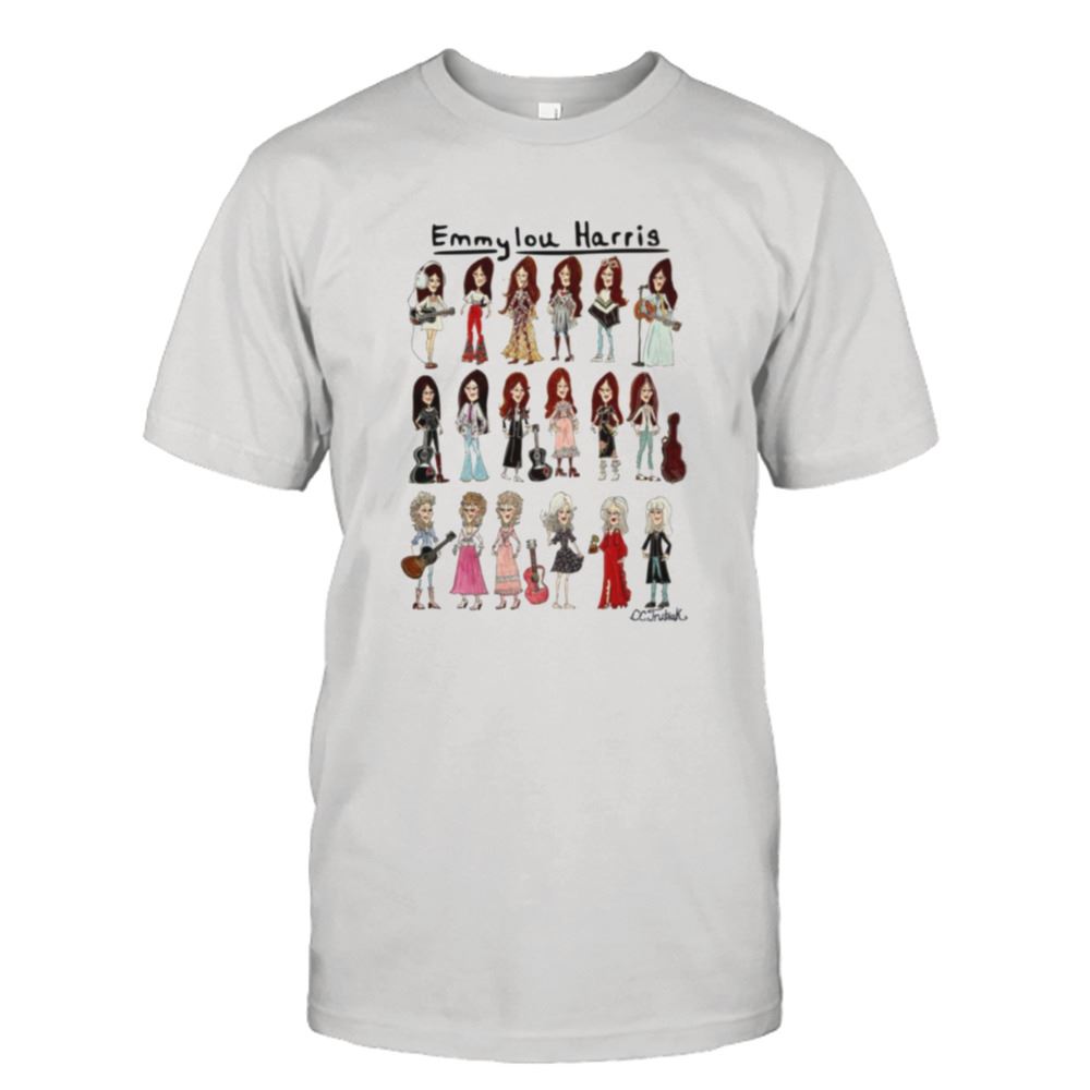 Attractive Cc Trubiaks Emmylou Harris Collage Shirt 