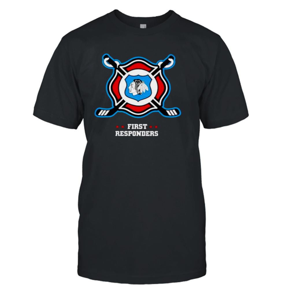 Promotions Chicago Blackhawks First Responders Shirt 