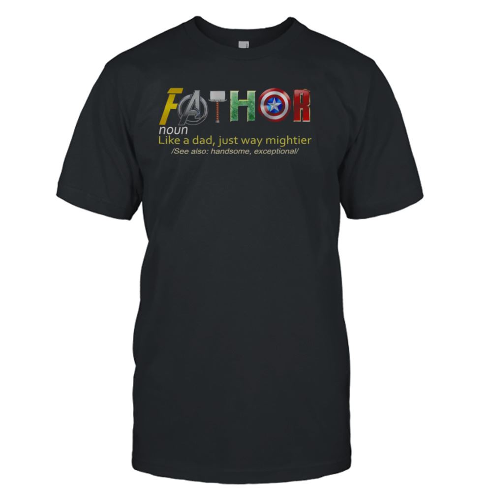 Promotions Father Thor Definition Avengers Mens Gift For Dad T-shirt 
