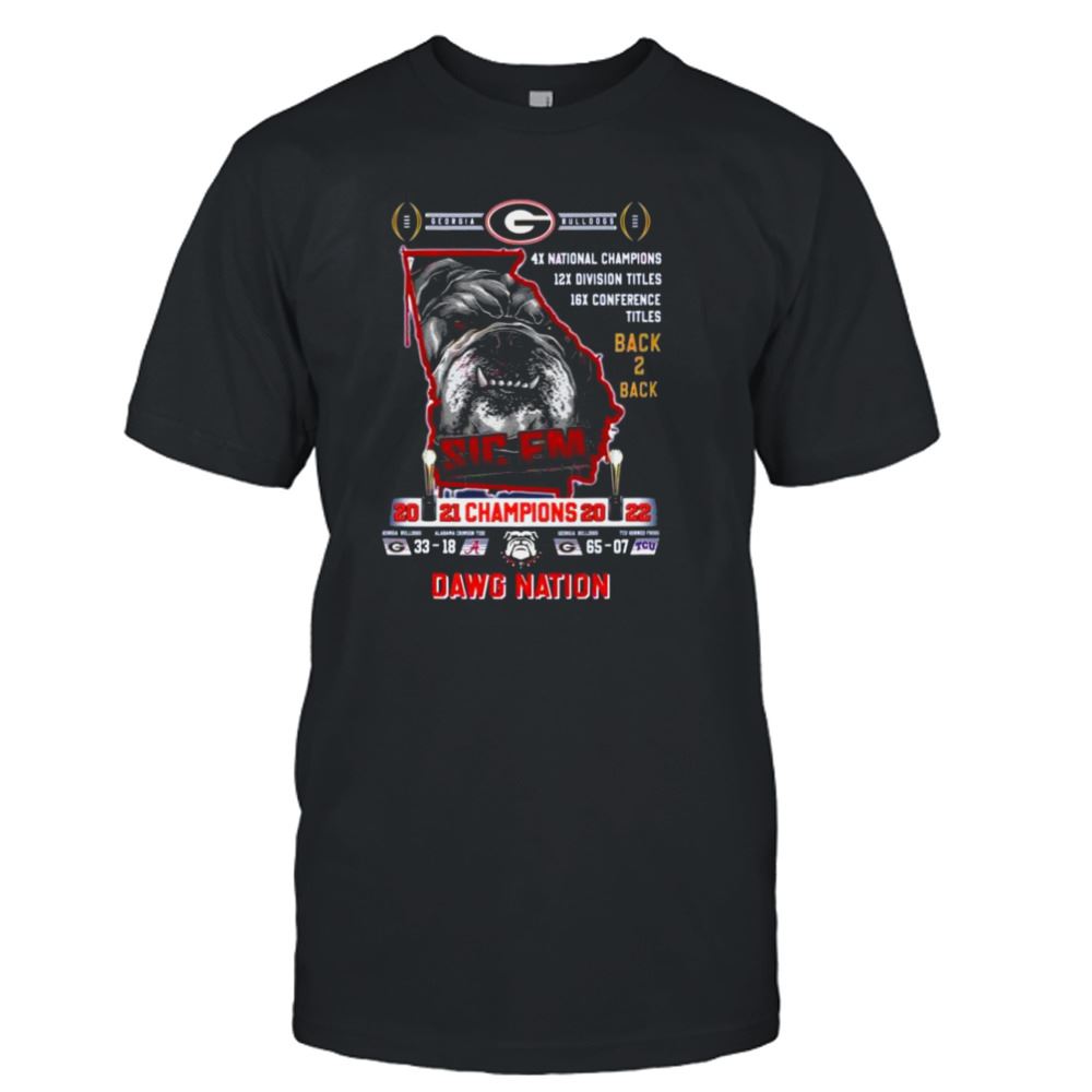 Special Georgia Bulldogs Sic Em Champions Dawg Nation 2022 Shirt 