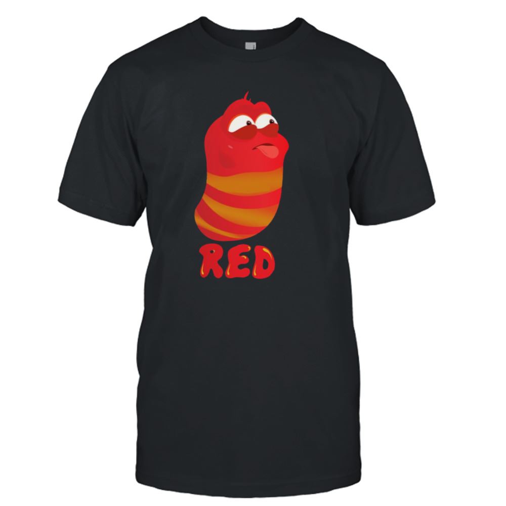 Amazing Making Funny Face Red Larva Shirt 