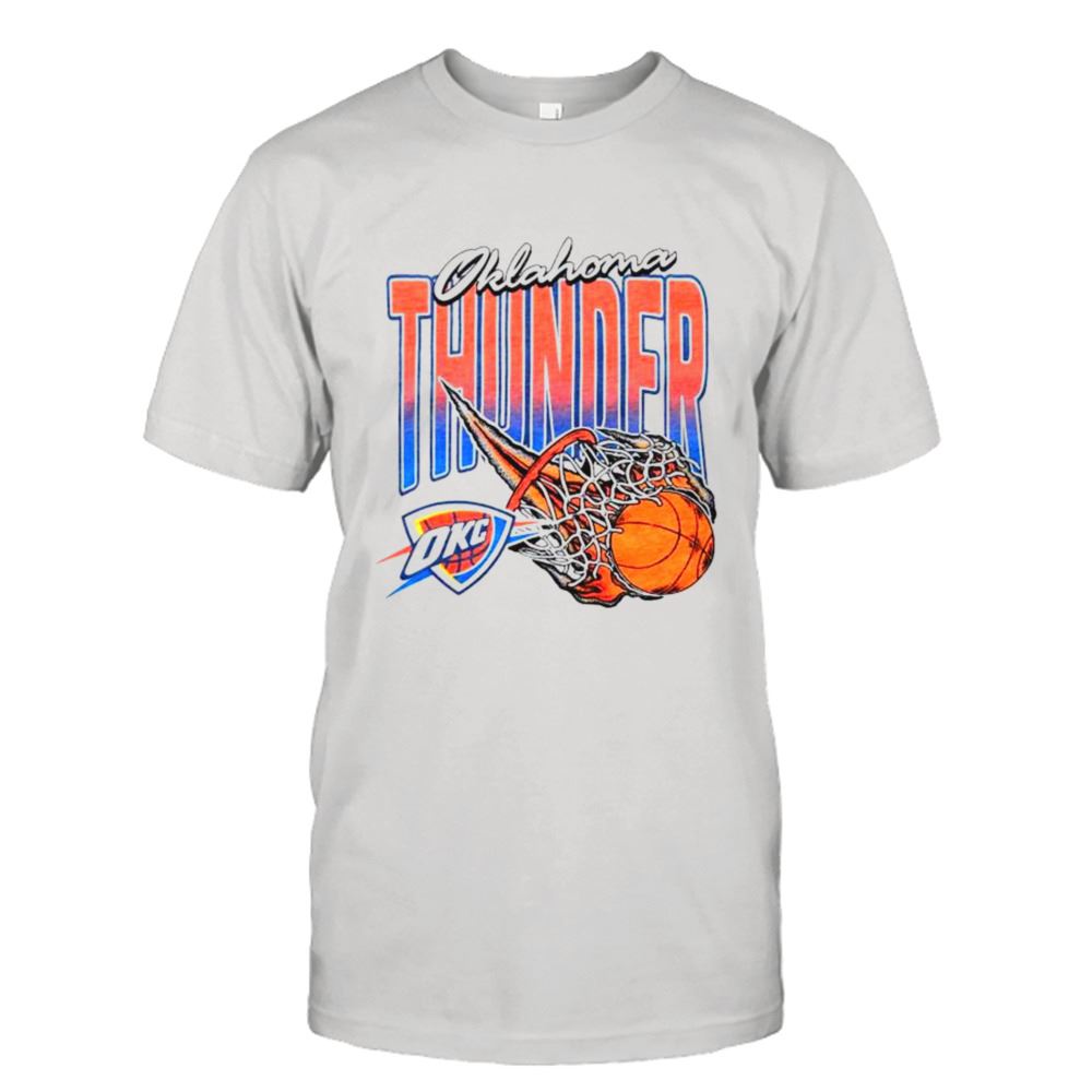 Limited Editon Oklahoma City Thunder Basketball On Fire Shirt 