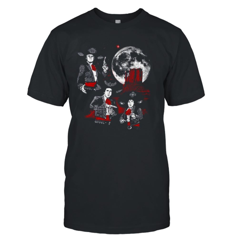 Awesome Retro Movie Art Three Amigos Moon Shirt 