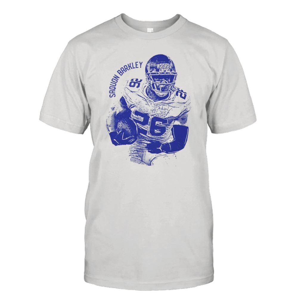 High Quality Saquon Barkley New York Vintage Mono Football Shirt 