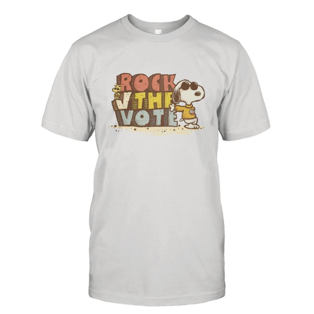Happy Snoopy Rock The Vote Shirt 