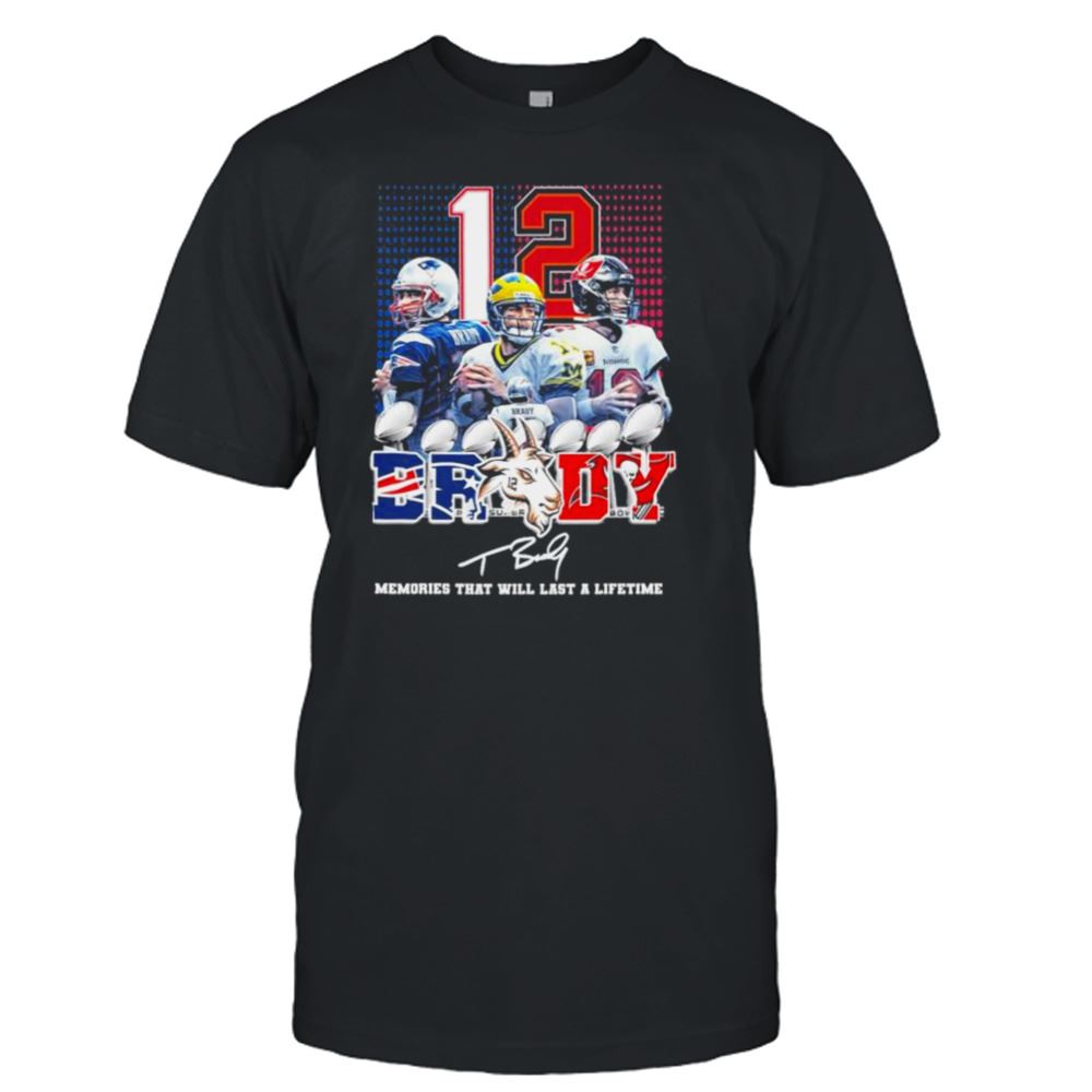 Gifts Tom Brady 12 Tampa Bay Buccaneer Memories That Will Last A Lifetime Signature Shirt 