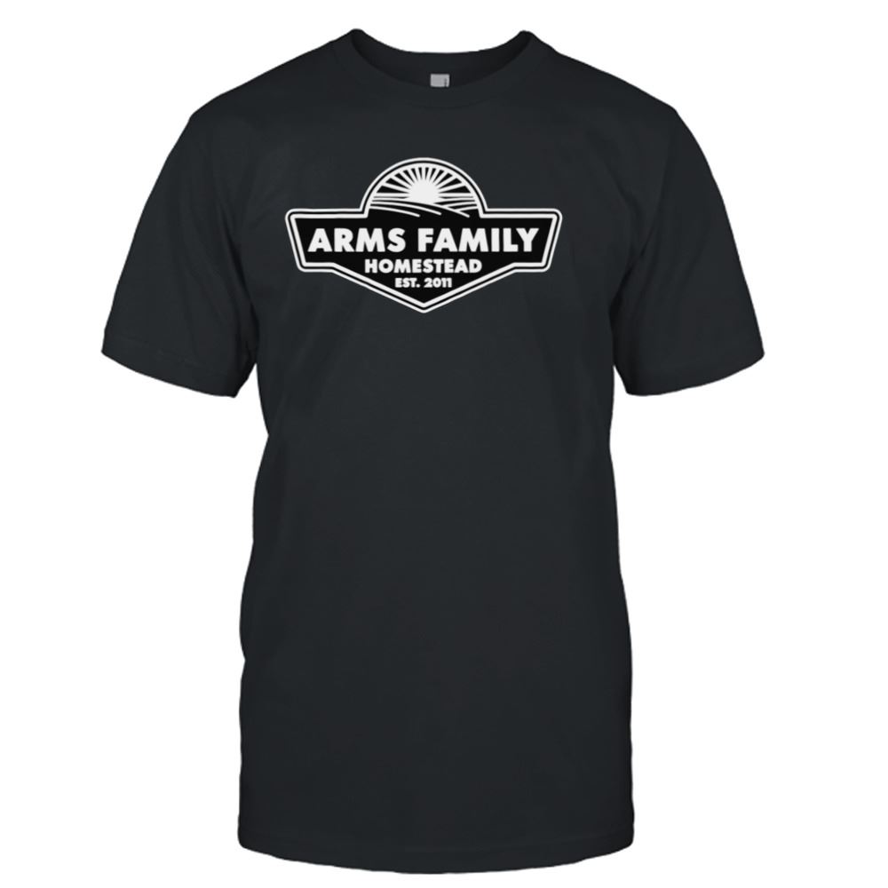 Happy White Arms Family Merch Arms Family Homestead Logo Shirt 