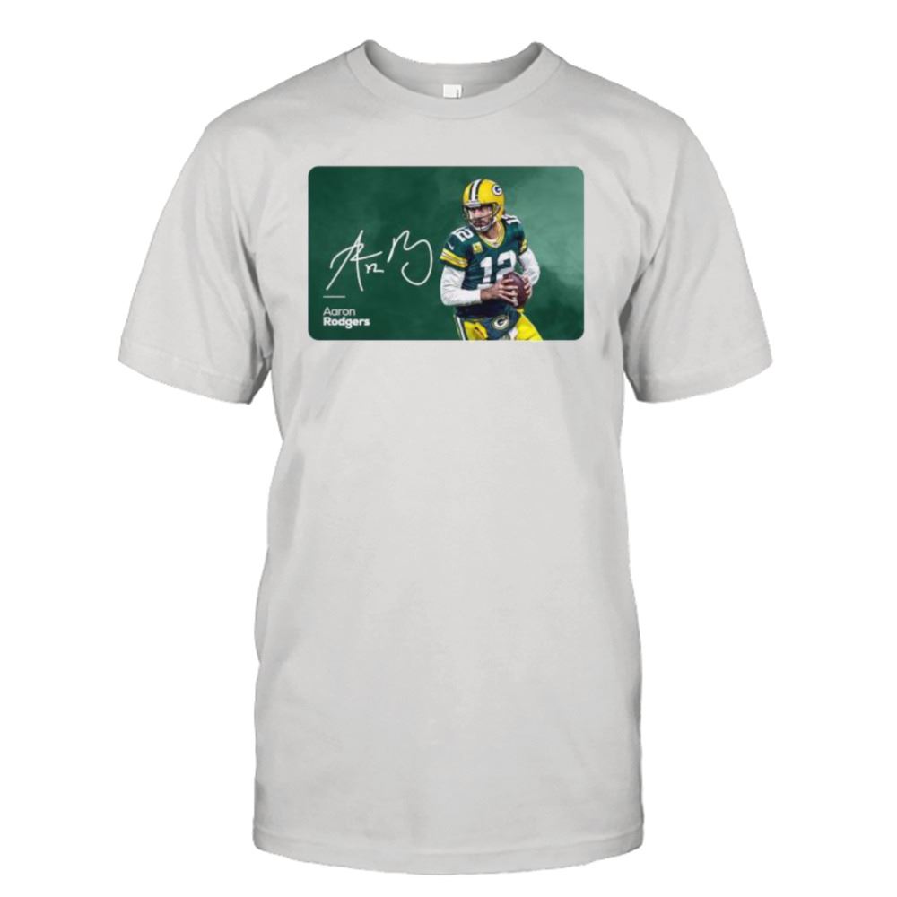 Awesome Aaron Rodgers Green Bay Packers Signature Shirt 