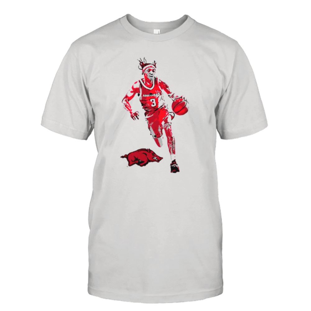 Amazing Arkansas Razorbacks Nick Smith Jr Dribble Shirt 