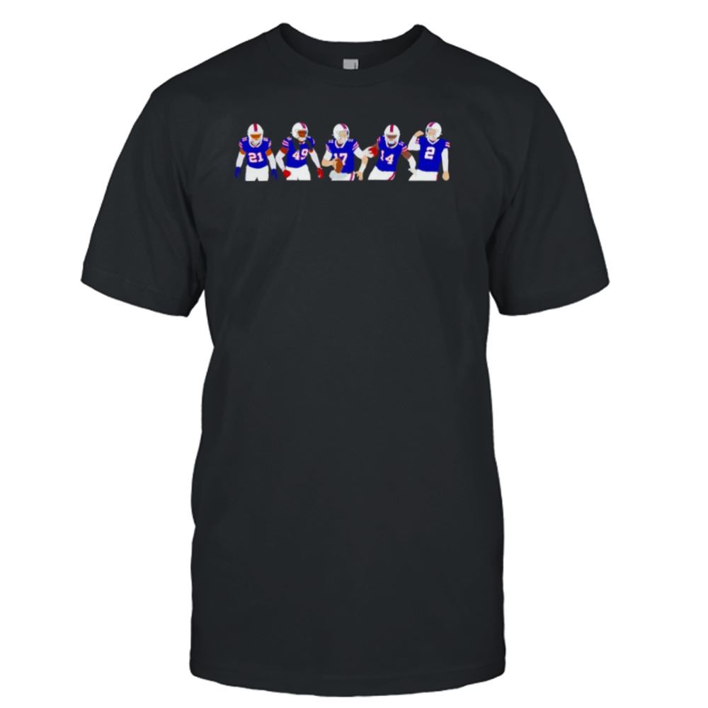 Interesting Buffalo Bills 5 Players Shirt 