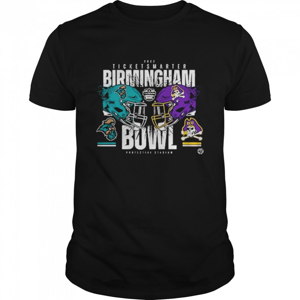 Limited Editon Ecu Vs Coastal Carolina 2022 Birmingham Bowl Matchup Shirt 