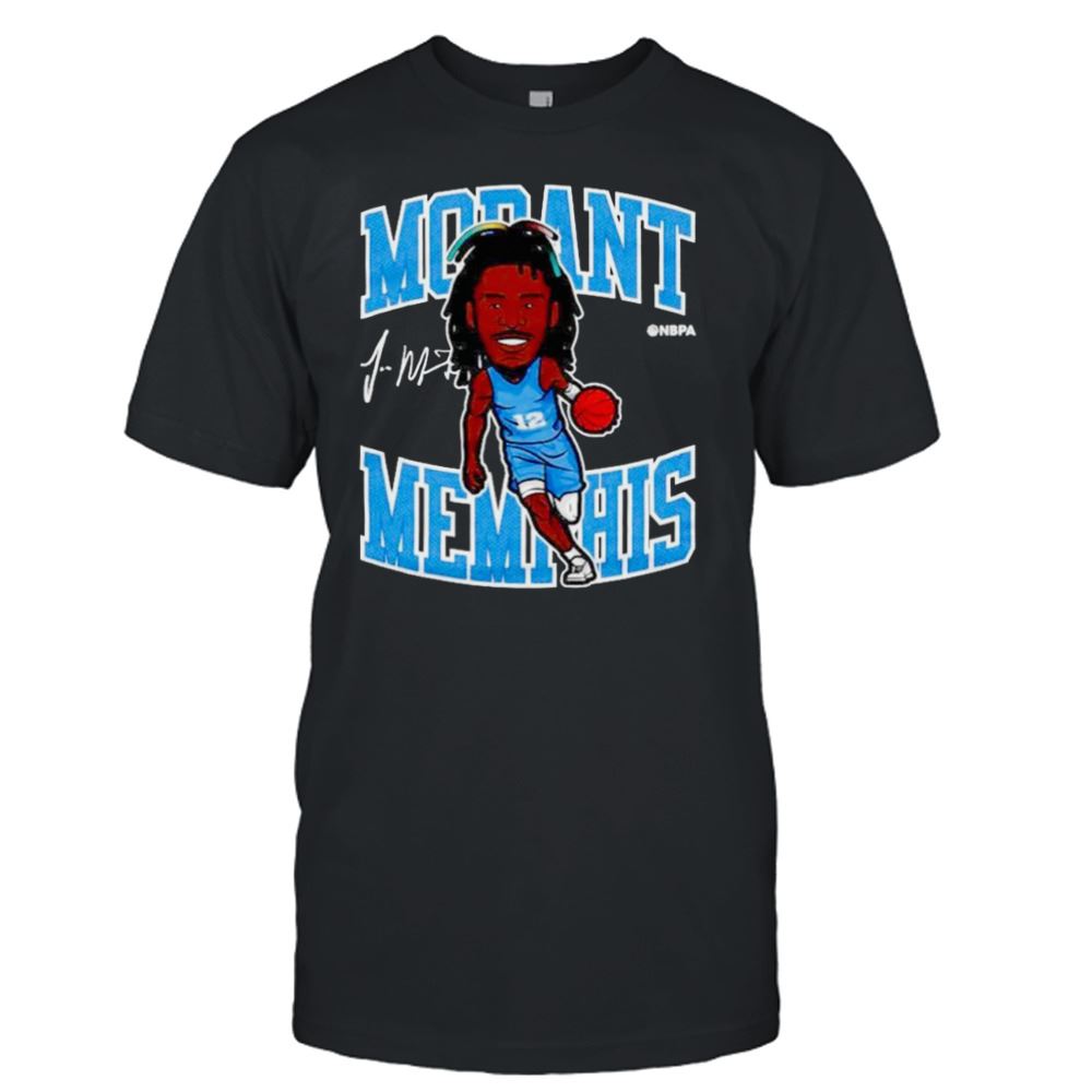 Promotions Ja Morant Memphis Cartoon Player Signature Shirt 