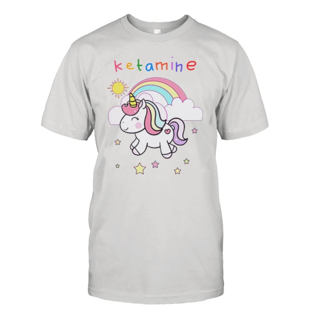 High Quality Ketamine Unicorn Horse Funny Shirt 