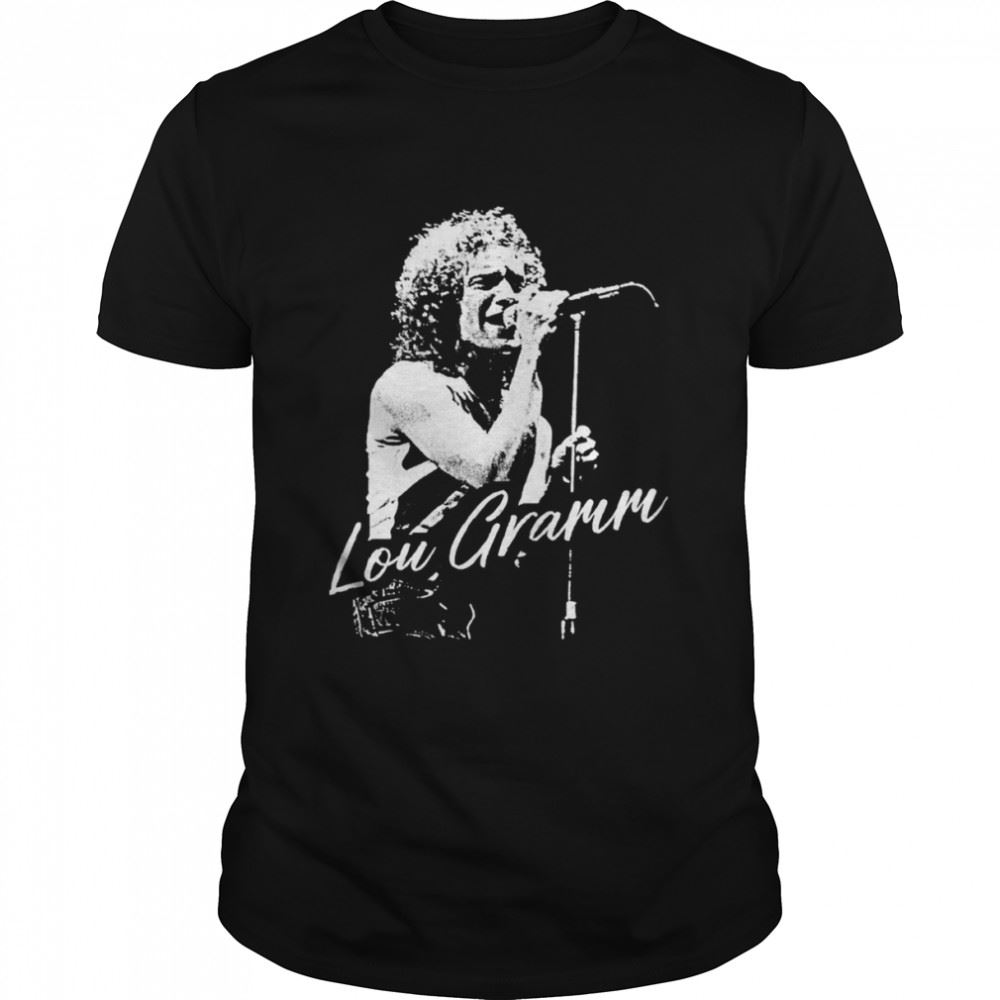 Amazing Lou Gramm Retro Fan Art Design Shirt 