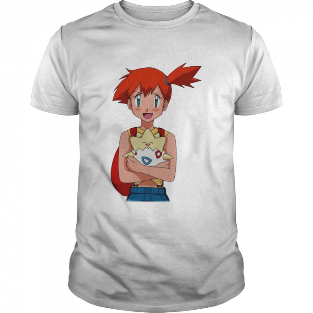 Attractive Misty Holding Togepi Pokemon Shirt - Luxwoo.com