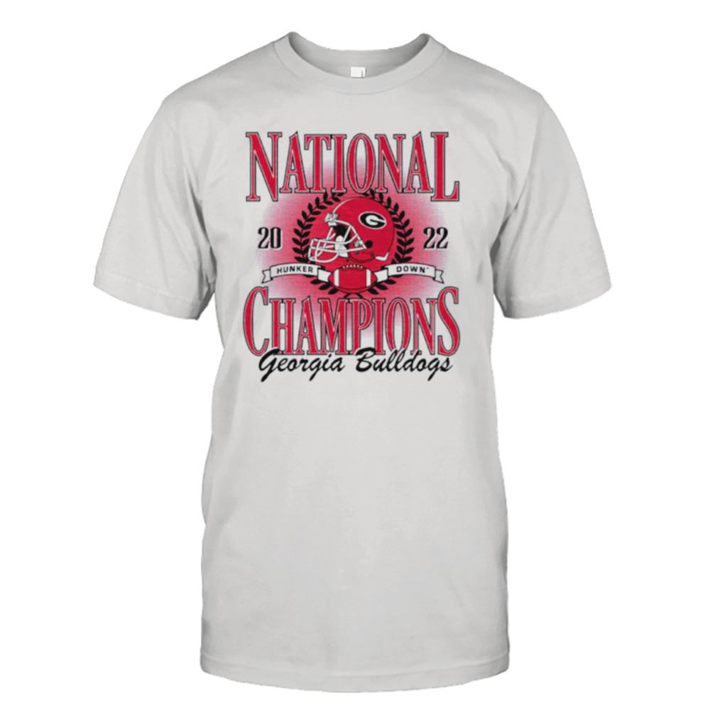 High Quality National Champions Georgia Bulldogs 2022 Hunker Down Shirt 