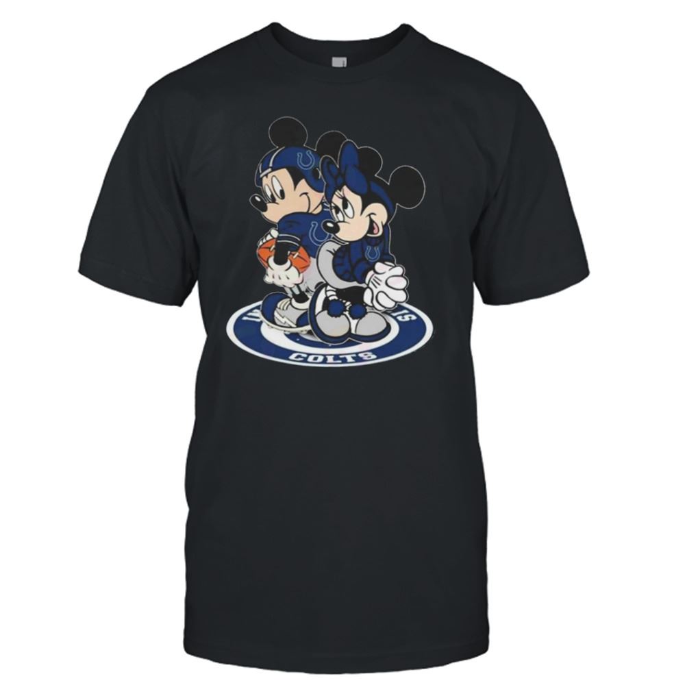 Gifts Nfl Indianapolis Colts Mickey Mouse And Minnie Mouse Shirt 