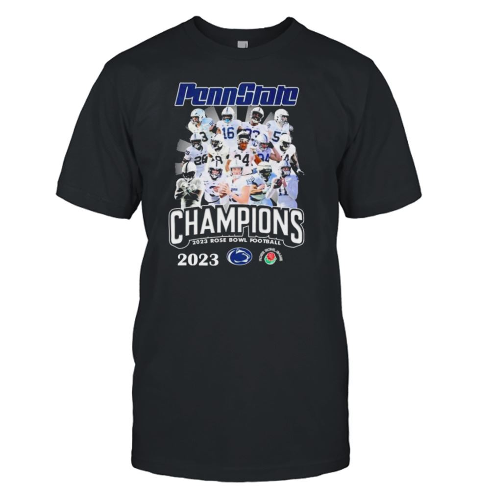 Attractive Penn State Nittany Lions Team Rose Bowl Champions 2023 Shirt 