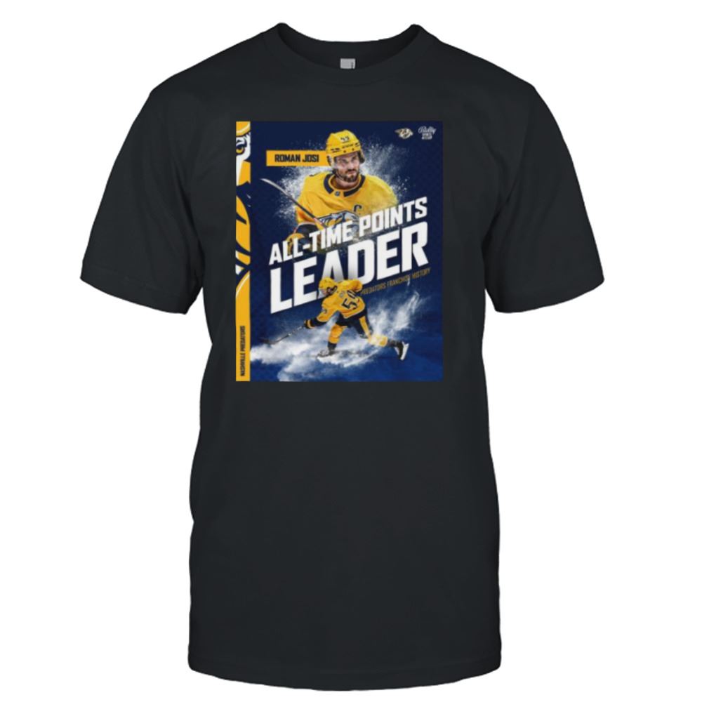 High Quality Roman Josi All-time Points Leader Shirt 
