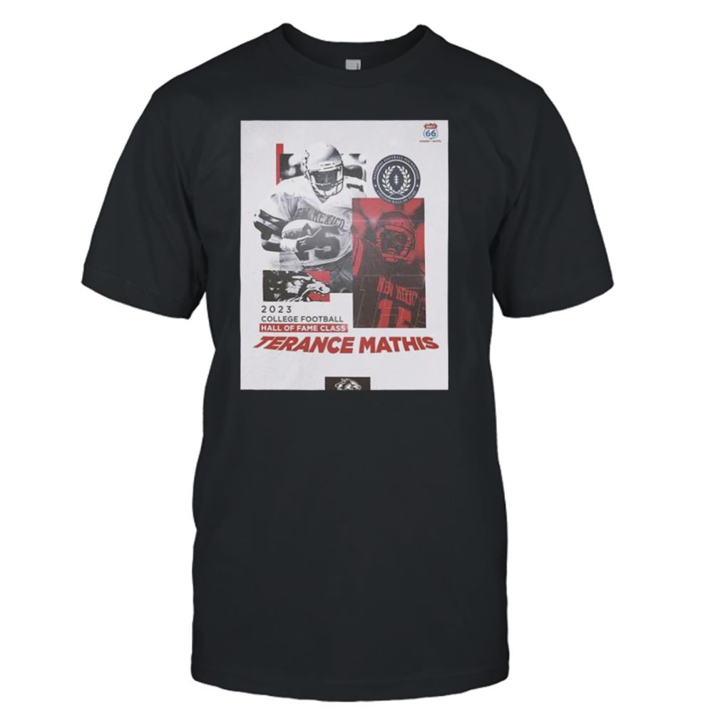 Limited Editon The New Mexico Lobos Football Terance Mathis X 2023 College Football Hall Of Fame Shirt 