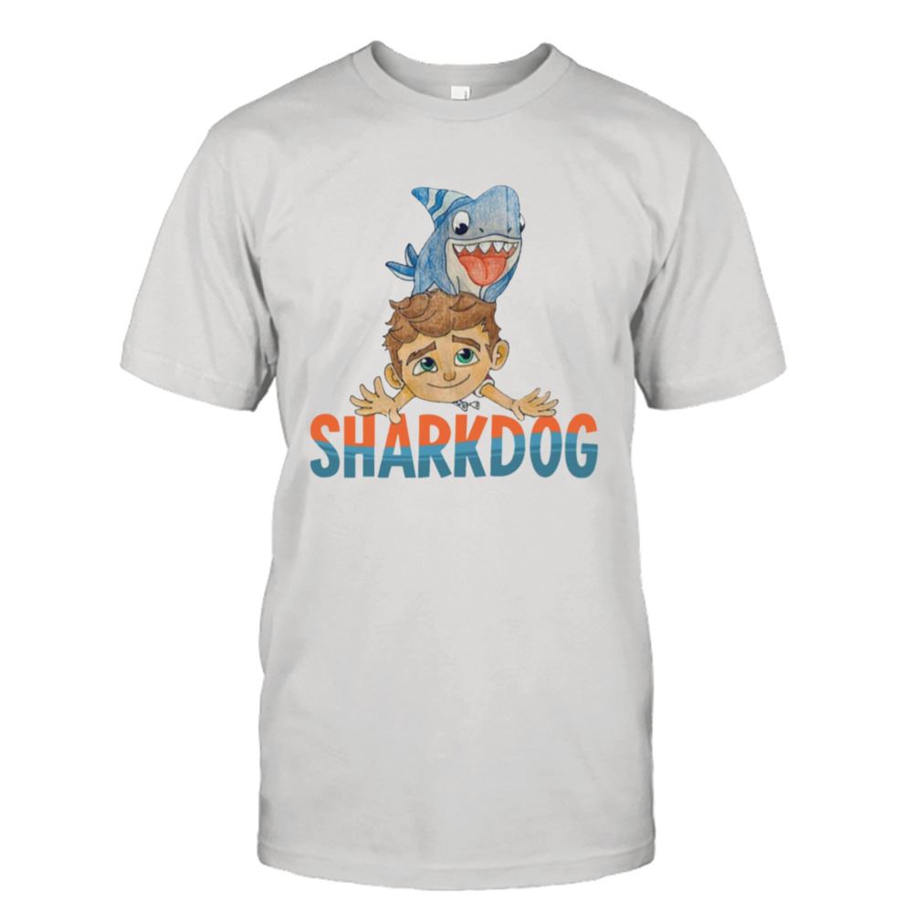 Great Vintage Cartoon 90s Sharkdog Shirt 