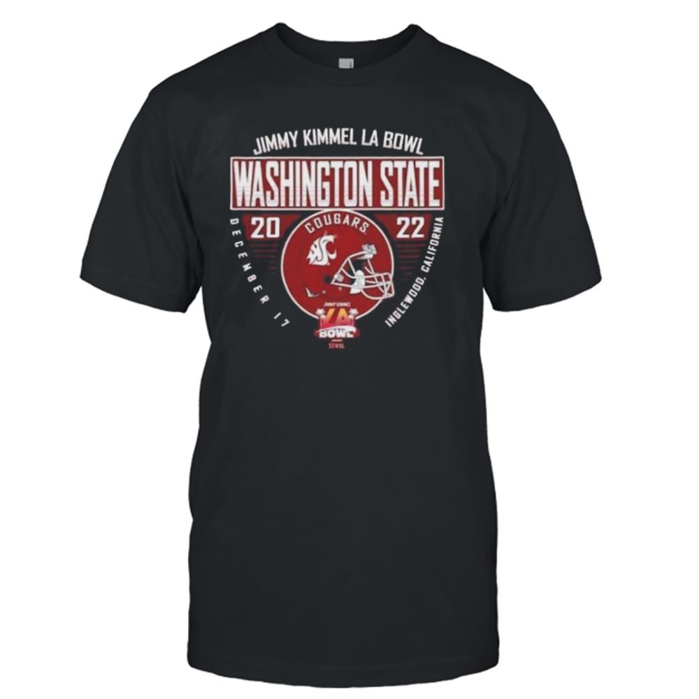 Gifts Washington State Cougars Football 2022 Jimmy Kimmel La Bowl Shirt 