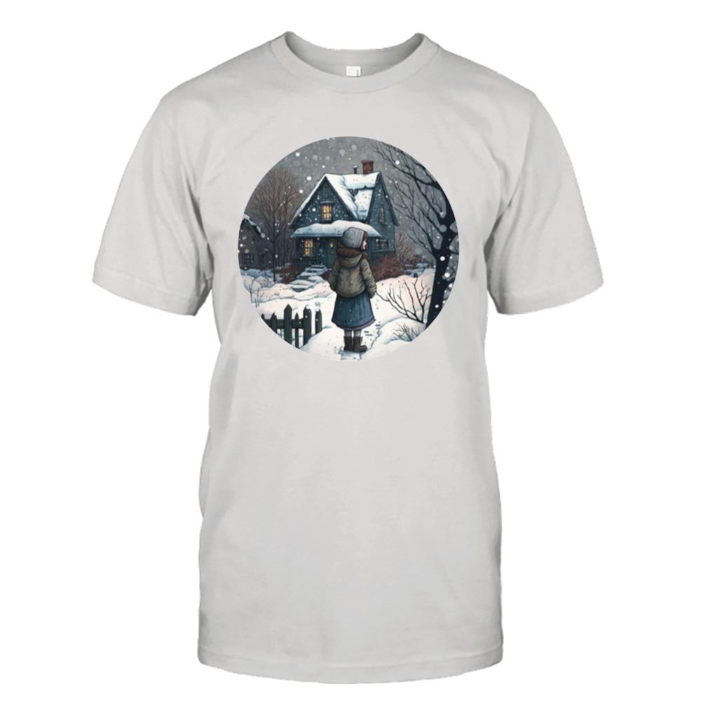 Attractive Winter Night Snowy Day Enid Shirt 