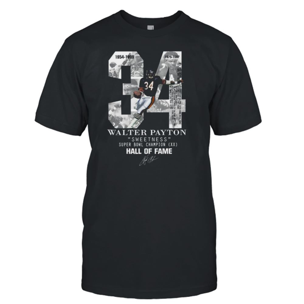 Best 34 Years Of Walter Payton American Football 15 Shirt 