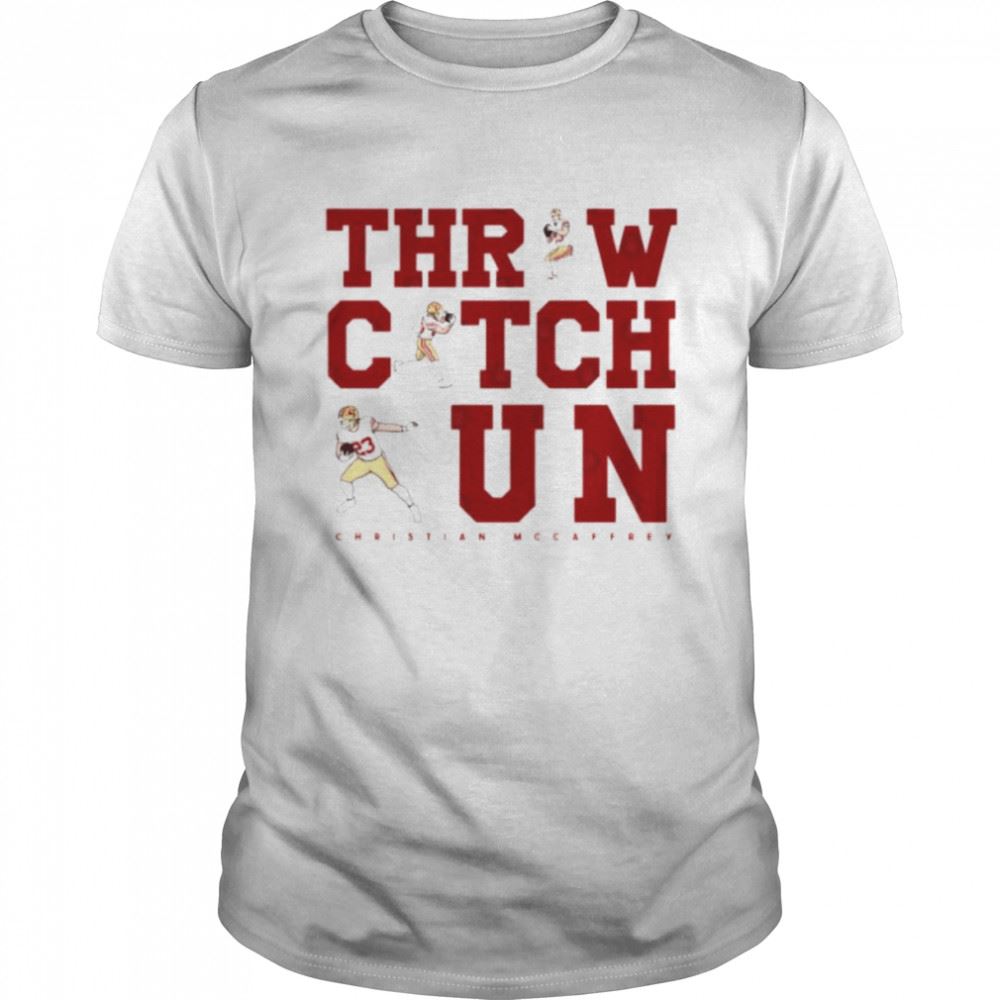 Amazing Awesome Christian Mccaffrey 23 Run Catch And Throw San Francisco 49ers Shirt 