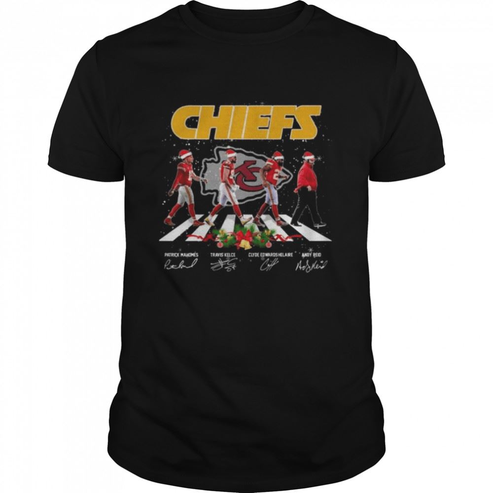 Special Best Satan Kansas City Chiefs Abbey Road Signatures 2022 Christmas Shirt 