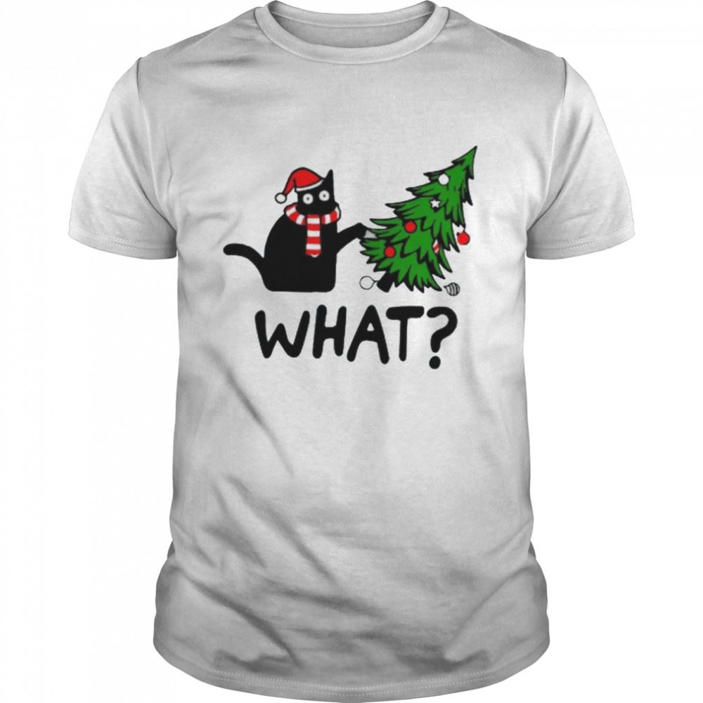 Gifts Black Cat Christmas Shirt 