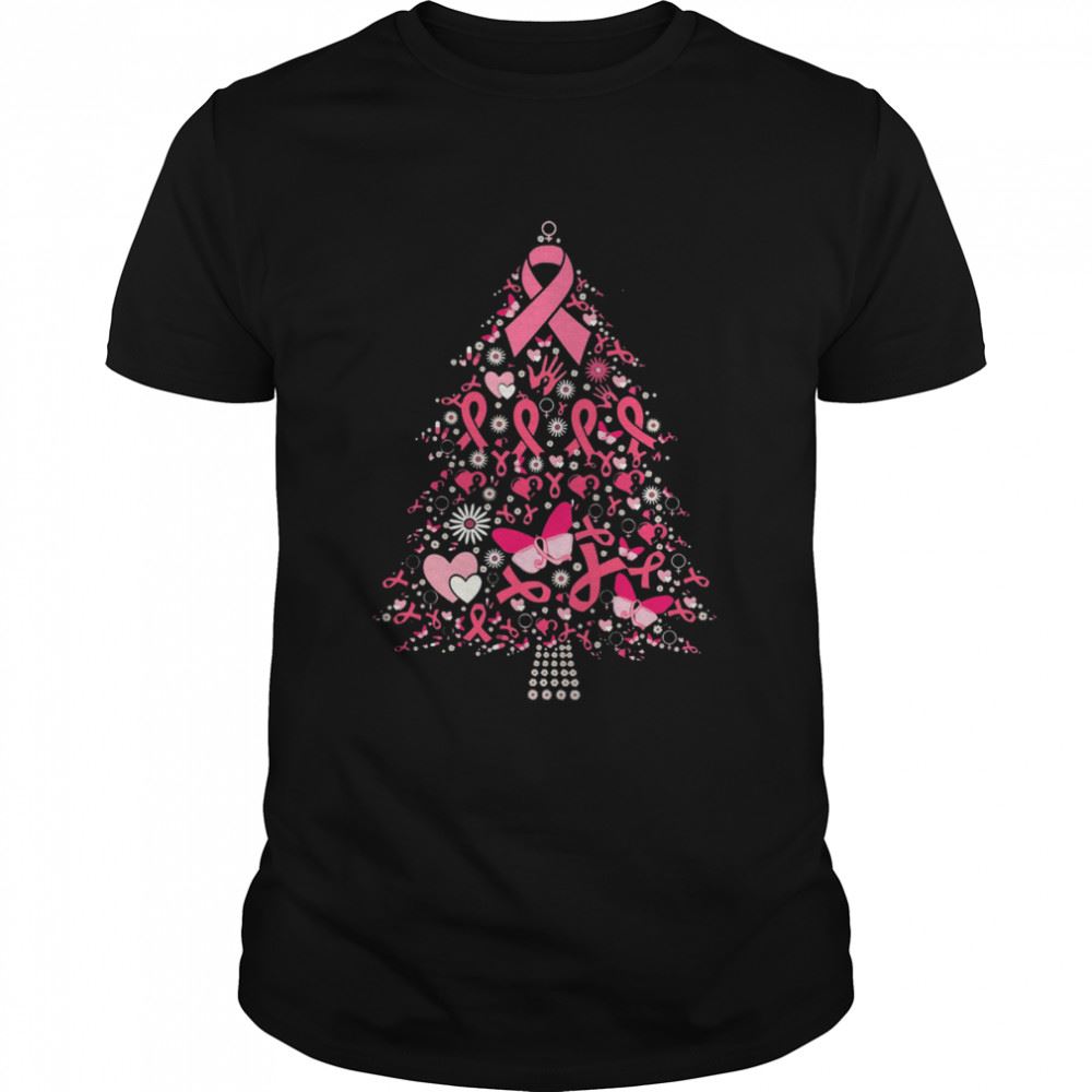 Special Breast Cancer Awareness Tree Christmas Shirt 