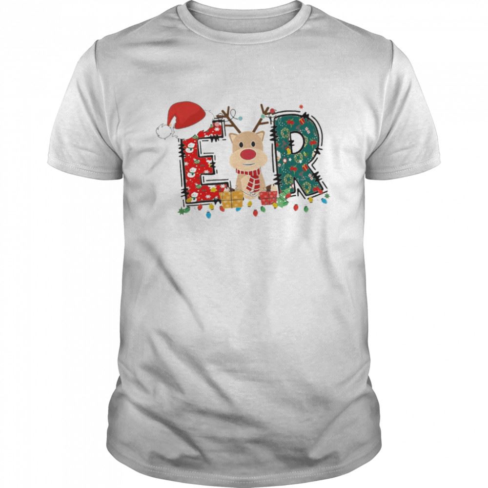 Interesting Christmas Er Nurse Shirt Emergency Department Xmas Shirt 