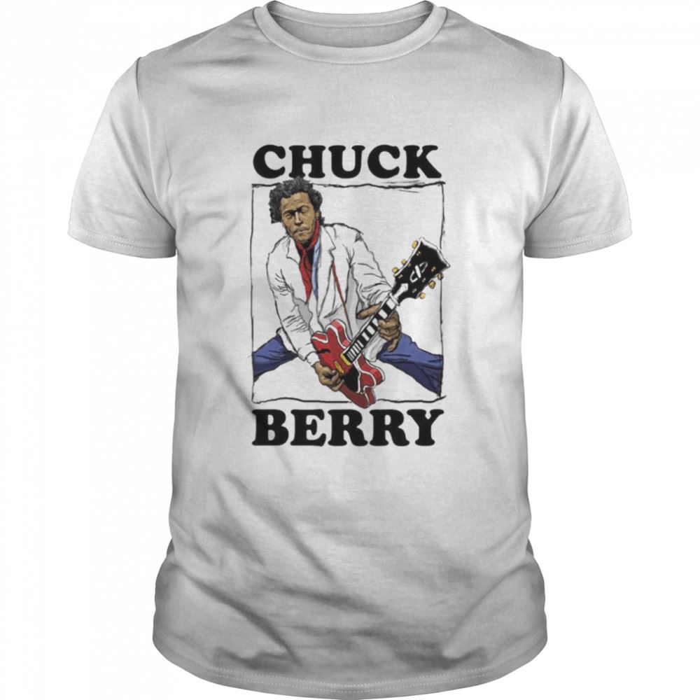 Interesting Chuck Berry Jazz Musician Hand Drawing T-shirt 