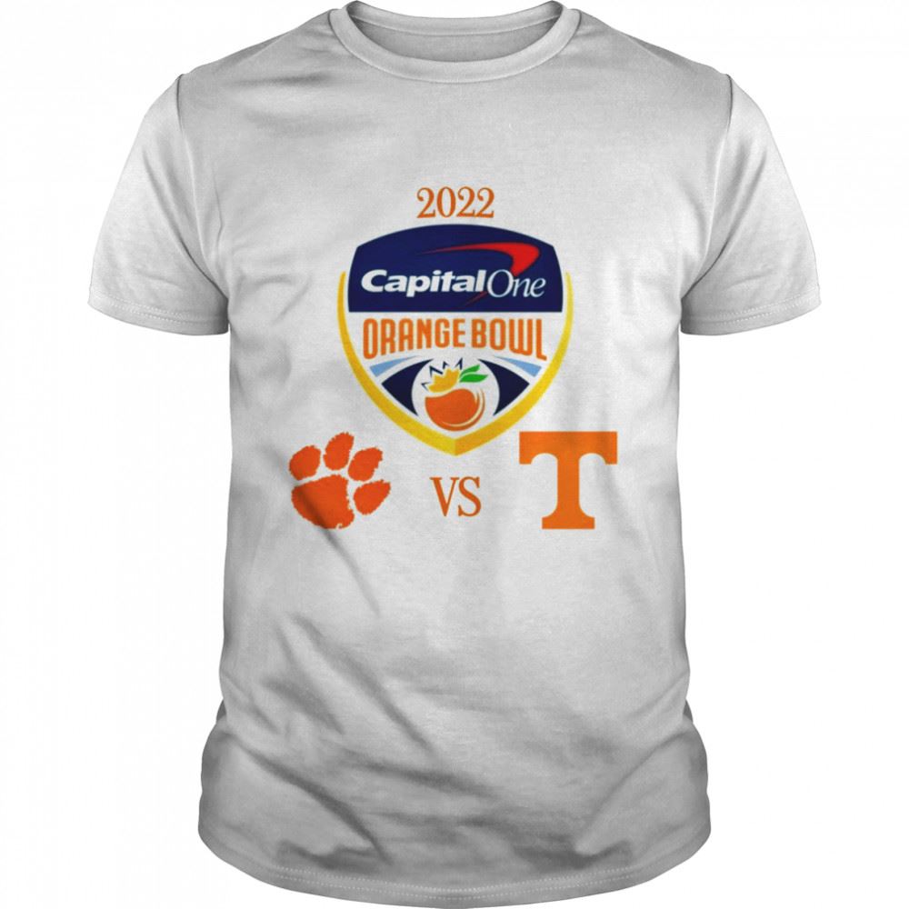 Happy Clemson Tigers Vs Tennessee Volunteers Capital One Orange Bowl 2022 Shirt 
