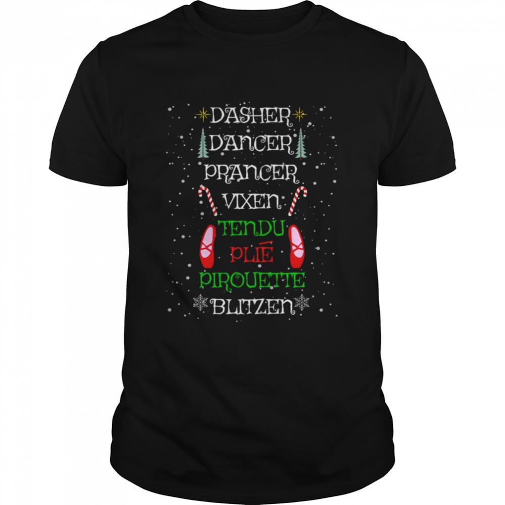 Gifts Cute Christmas Reindeer Ballet Ballerina Dancer Pointe Shoes Saying Unisex Sweatshirt Shirt 