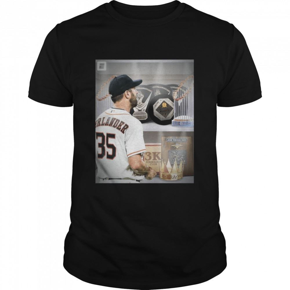 Interesting Houston Astros With His Third Cy Young Award Justin Verlander Trophy Case Is Getting Pretty Shirt 
