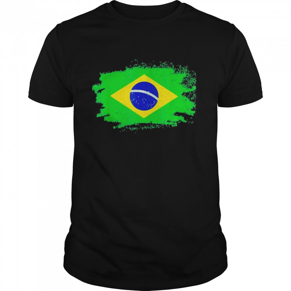 Happy I Love Brazil Soccer Football Brazilian South Latin America T-shirt 