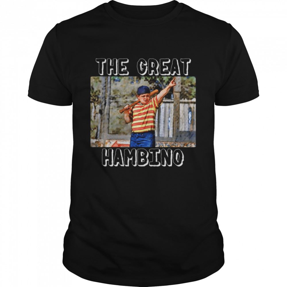 Gifts Iconic Fanart The Great Hambino The Sandlot Shirt 