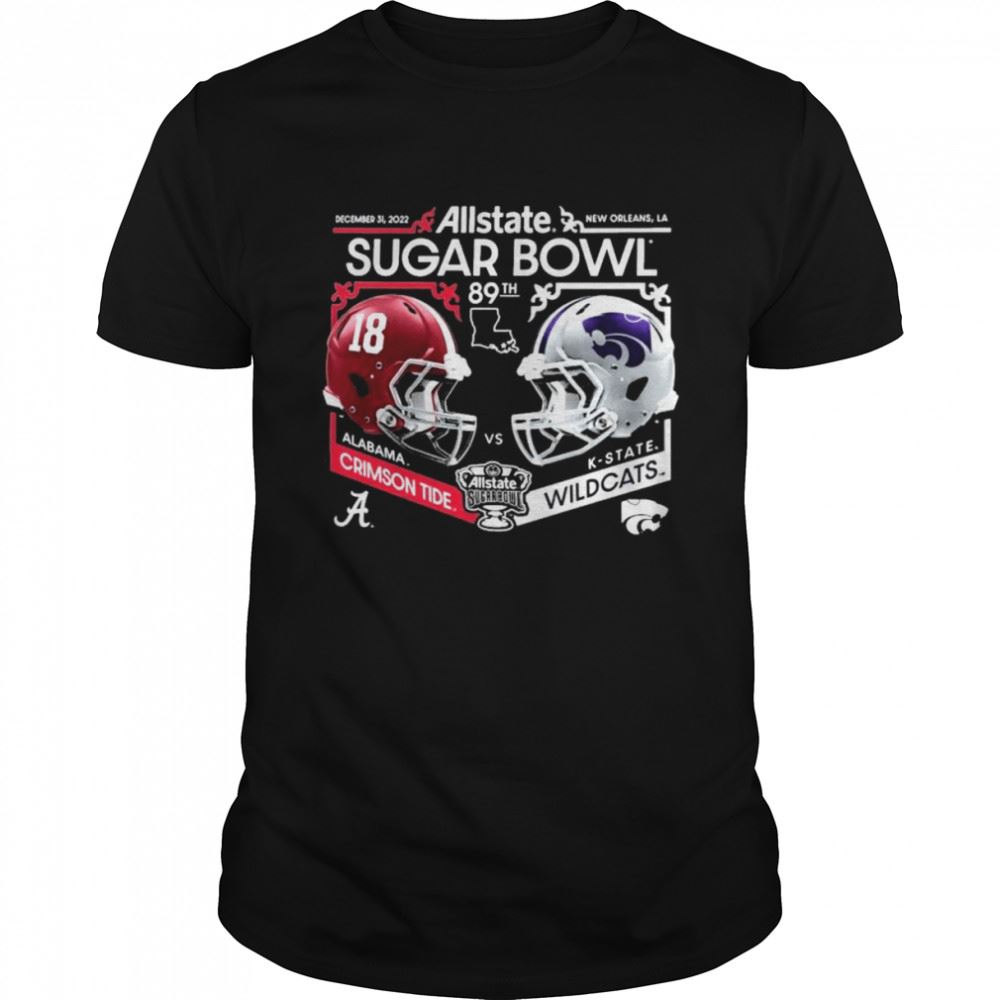 Amazing K-state Vs Alabama Allstate Sugar Bowl 2022 Vintage Helmet Matchup Shirt 