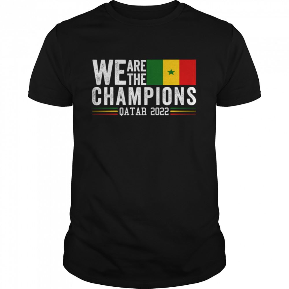 Gifts Lets Go Senegal We Are The Champions Qatar 2022 Shirt 