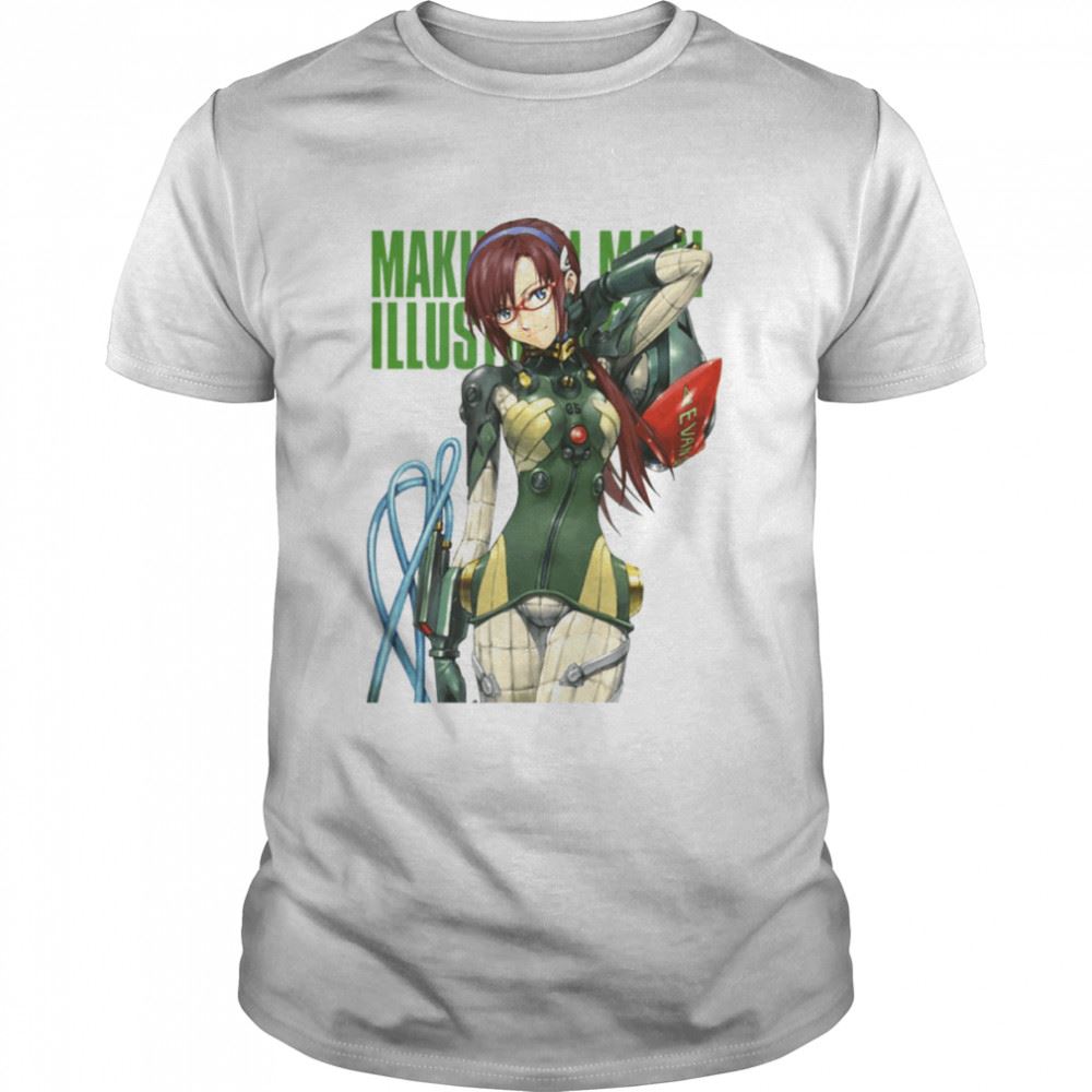 Attractive Mari Makinami Illustrious Pilot Neon Genesis Evangelion Shirt 