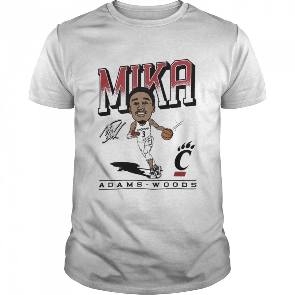 Great Mika Adams-woods Cartoon Player Signature Shirt 