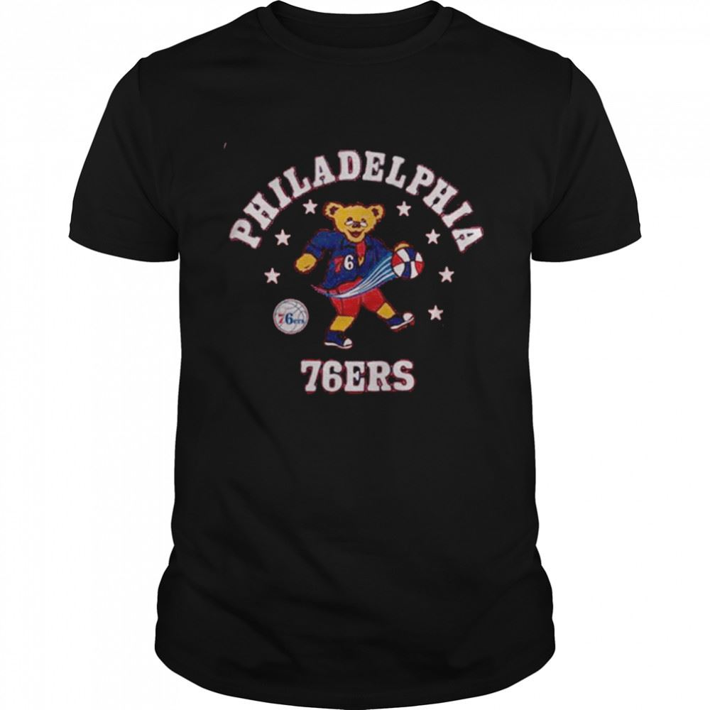 High Quality Nba X Grateful Dead X Philadelphia 76ers Shirt 