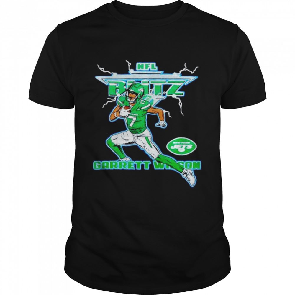 Amazing Nfl Blitz Garrett Wilson New York Jets Shirt 